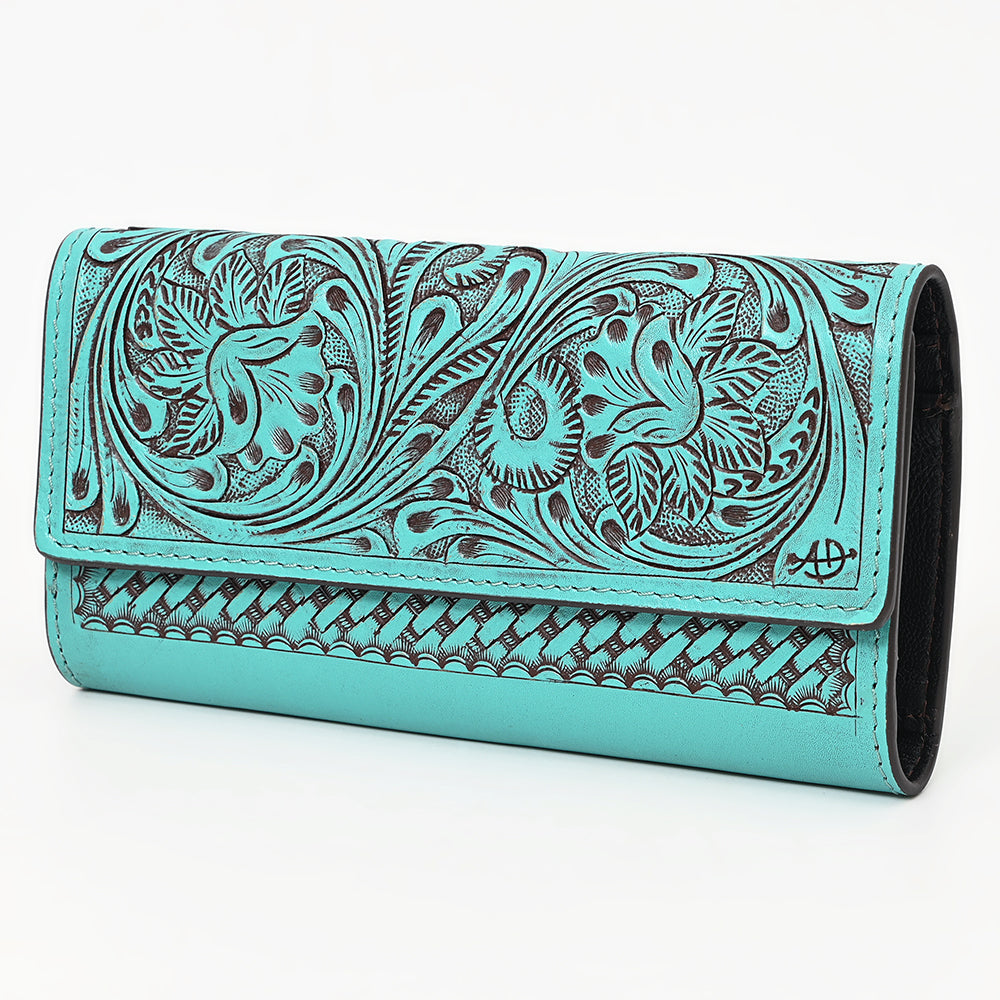 American Darling Wallet Hand Tooled Genuine Leather Western Women Bag | Handbag Purse Wristlet Travel