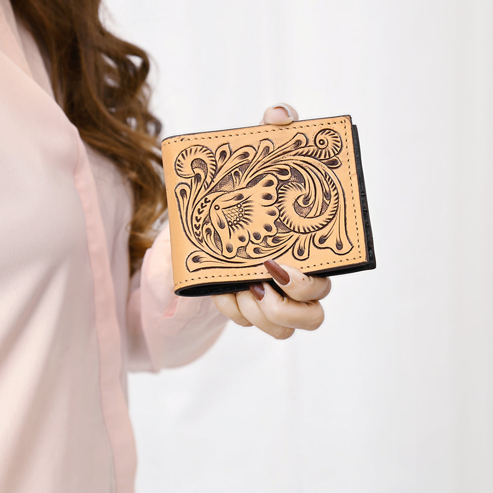 American Darling Wallet Hand Tooled Genuine Leather Western Women Bag | Handbag Purse Wristlet Travel