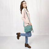 American Darling Cross Body I Hand Tooled Hair-On Genuine Leather Women Bag Western Handbag Purse |