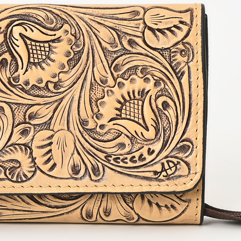 American Darling Clutch Hand Tooled Genuine Leather Western Women Bag Handbag Purse |