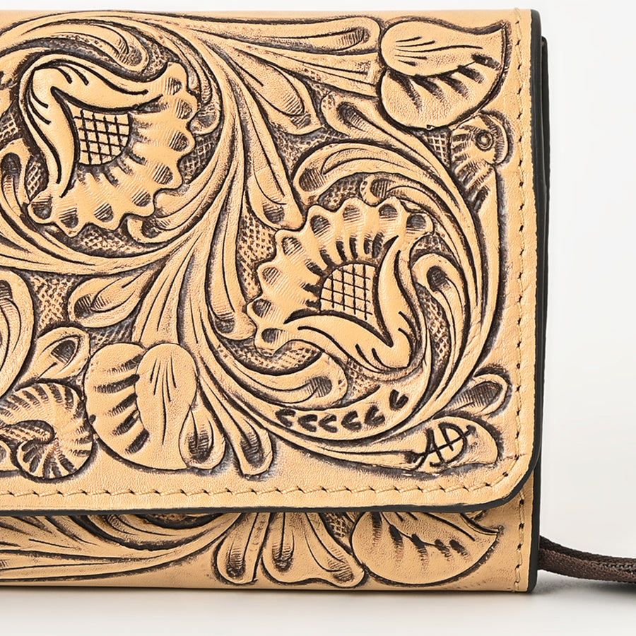 American Darling Clutch Hand Tooled Genuine Leather Western Women Bag Handbag Purse