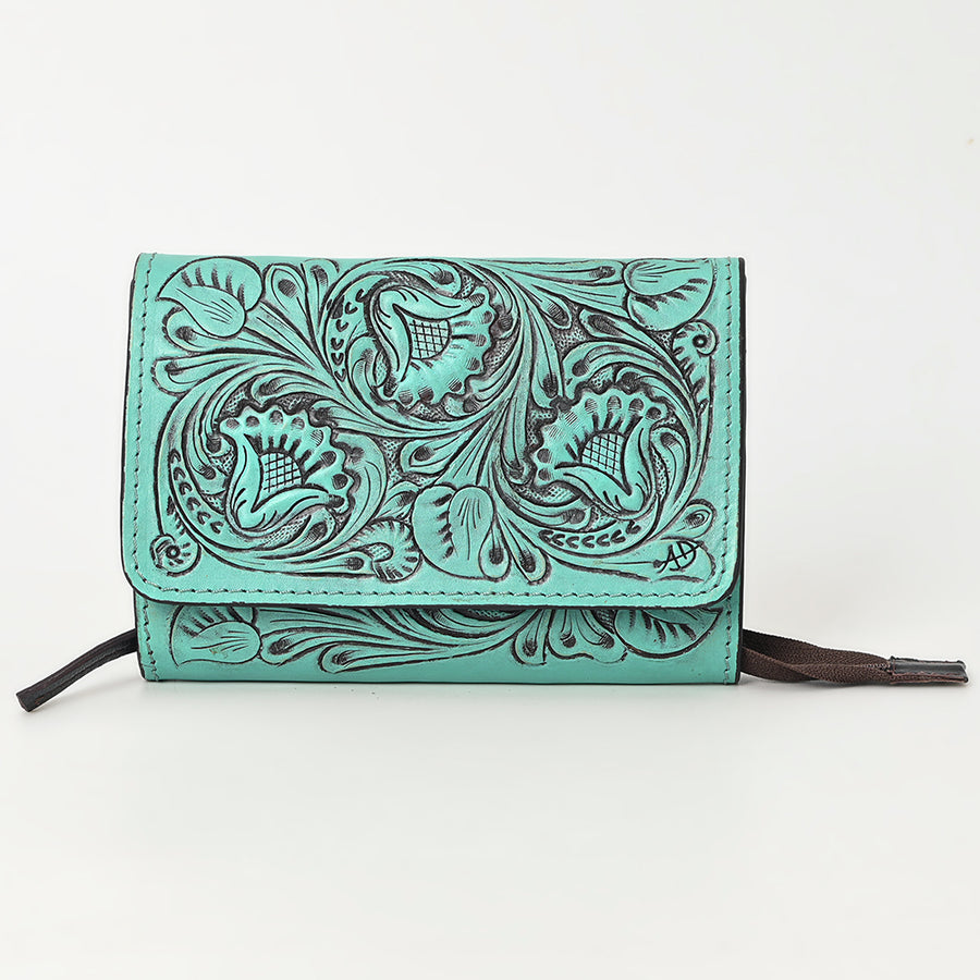 American Darling Clutch Hand Tooled Genuine Leather Women Bag Western Handbag Purse
