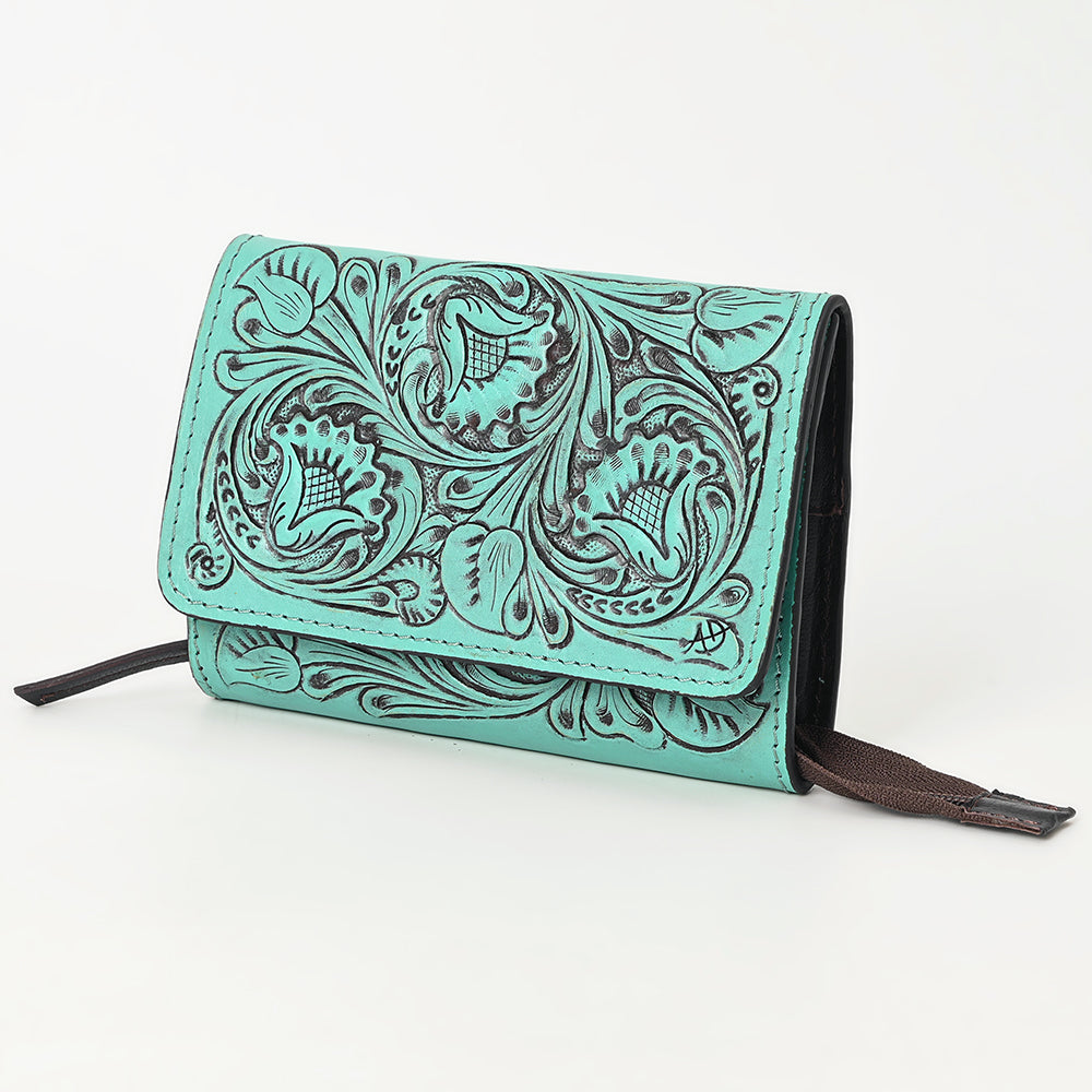 American Darling Clutch Hand Tooled Genuine Leather Women Bag Western Handbag Purse|