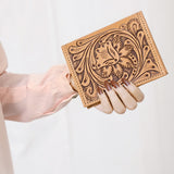 American Darling Wallet Hand Tooled Genuine Leather Western Women Bag | Wristlet Travel