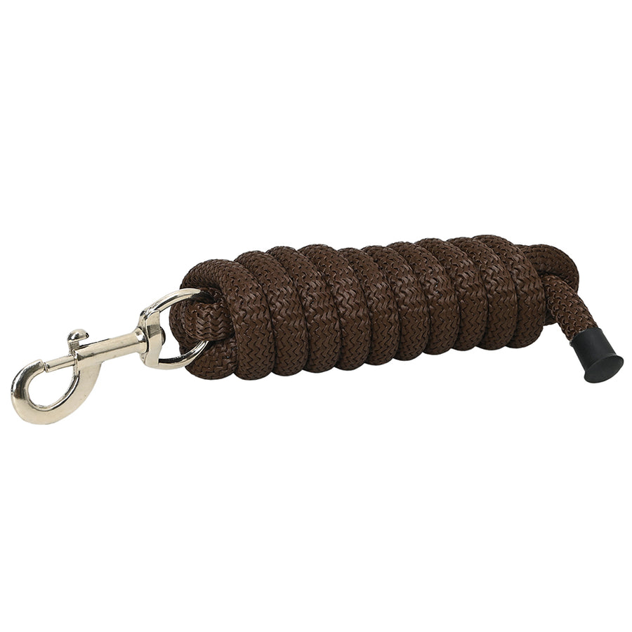 8 ft HILASON Western Horse Nylon Lead Rope with Snap Brown - Uhorse