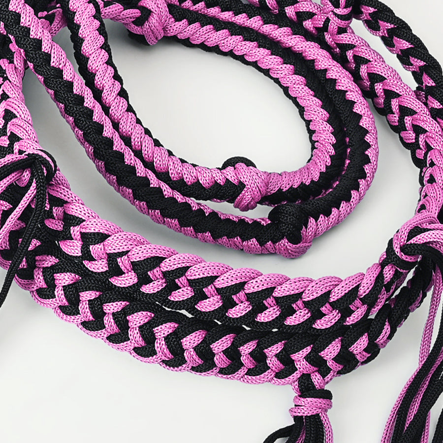 8 Ft HILASON Western Horse Nylon Rope with Fringes Snap | Ropes for Horses