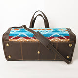 OHLAY OHA102B DUFFEL Upcycled Wool Genuine Leather women bag western handbag purse