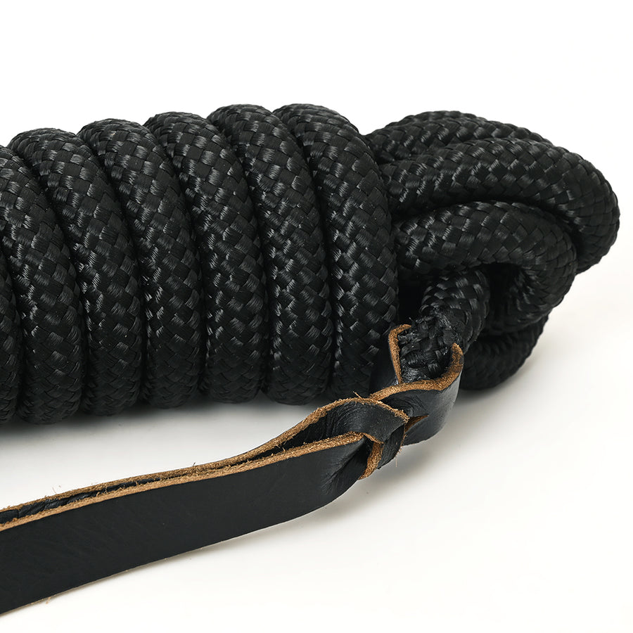25 ft. Hilason Western Horse Nylon Lead Rope w/ snap and Latigo Ends | Lead Ropes for Horses