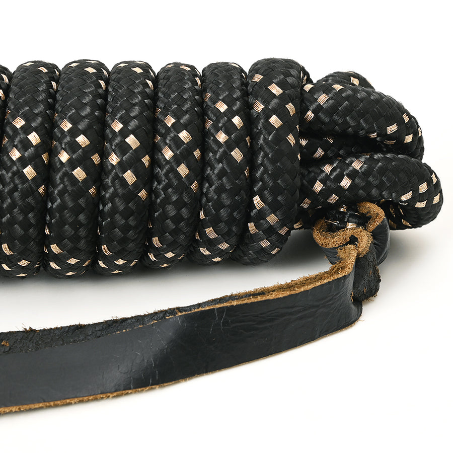 25 ft. Hilason Western Horse Nylon Lead Rope w/ snap and Latigo Ends | Lead Ropes for Horses