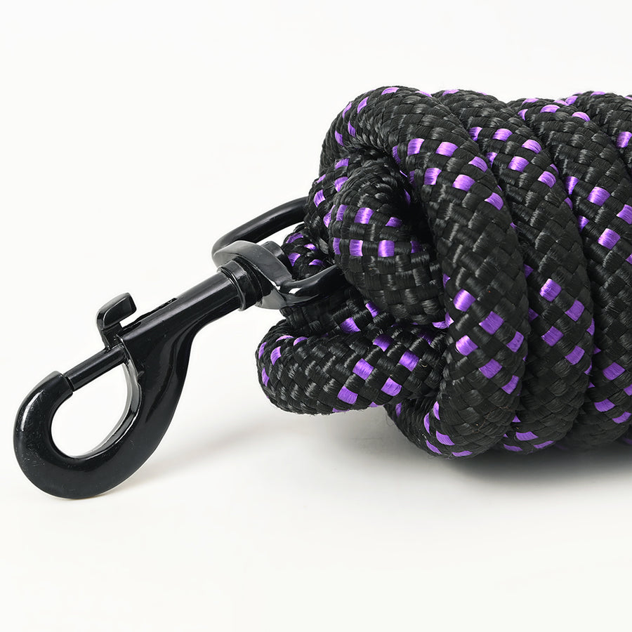 25 ft. Hilason Western Horse Nylon Lead Rope w/ snap and Latigo Ends | Lead Ropes for Horses