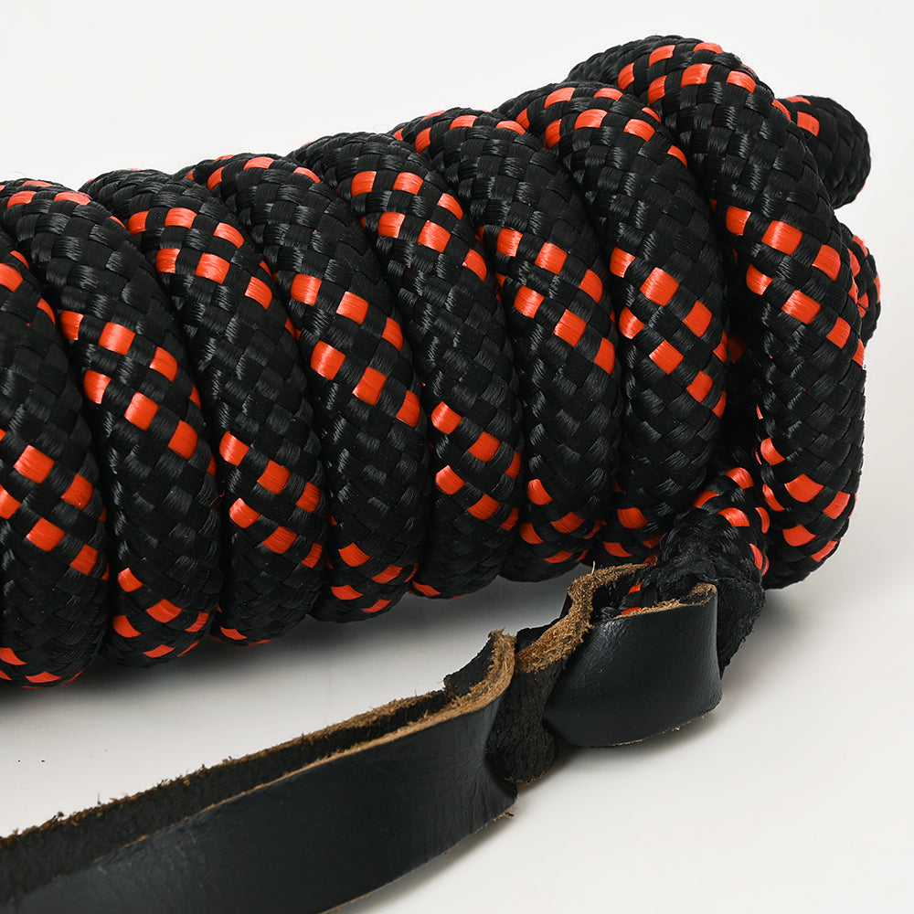 25 ft. Hilason Western Horse Adjustble Nylon Rope With Latigo Ends