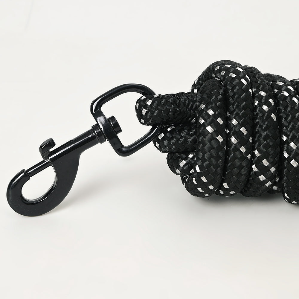 25 ft. Hilason Western Horse Adjustble Nylon Rope With Latigo Ends