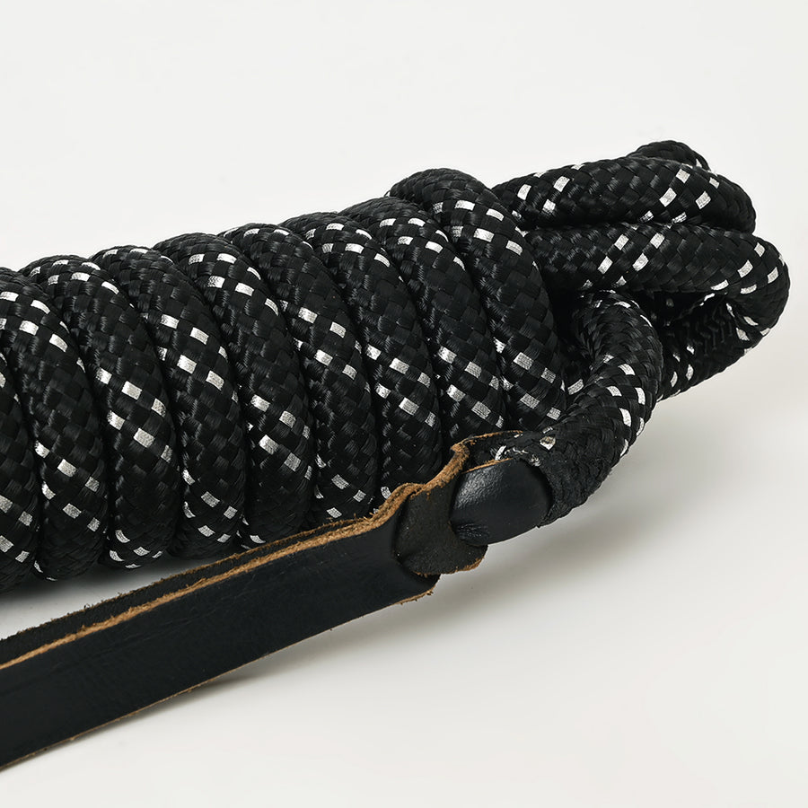 25 ft. Hilason Western Horse Nylon Lead Rope w/ snap and Latigo Ends | Lead Ropes for Horses