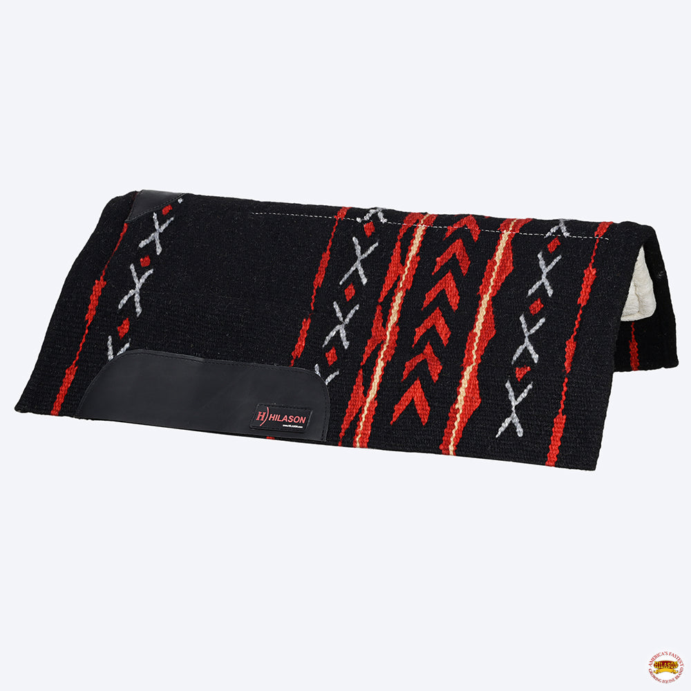HILASON 32x32 In Western Horse Saddle Wool Blanket Pad Fur Padding