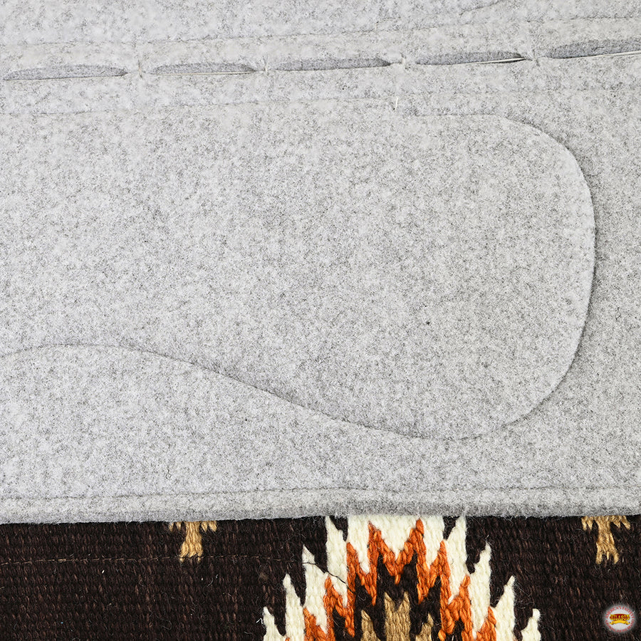 HILASON Western Horse Saddle Blanket Wool Pad 34"x36"