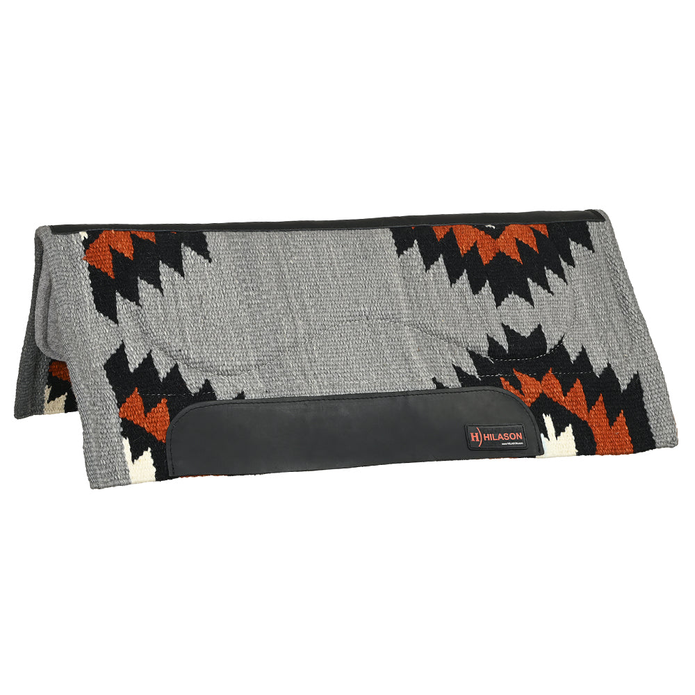 HILASON 34x36 In Western Horse Saddle Blanket Wool Pad Blue