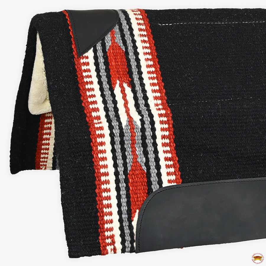 HILASON Western Horse Saddle Blanket Pad Fur Padding 34"x36"