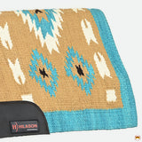 HILASON 32x32 In Western Horse Saddle Wool Blanket Pad Fur Padding