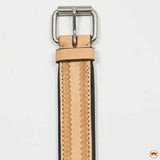 HILASON Western Horse Genuine Leather Hand Tooled Headstall Breast Collar Tan