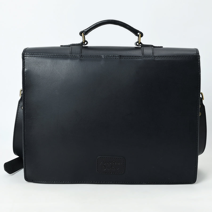American Darling Western Genuine Leather Briefcase Bag Handmade Durable Work Laptop Messenger Office Travel Professional Bag