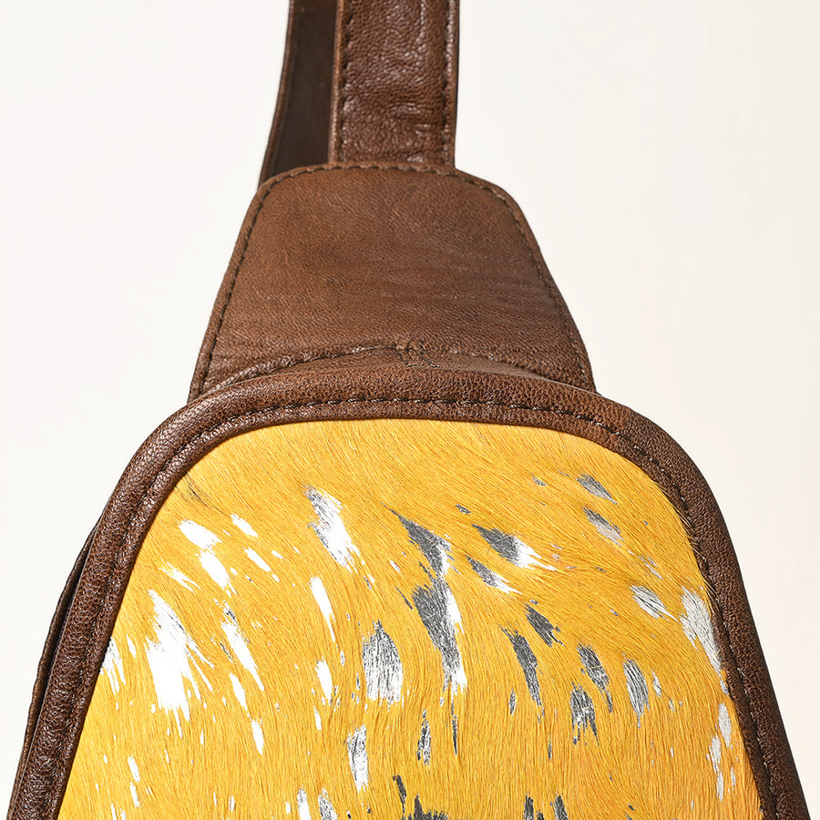 American Darling Sling Hand Tooled Hair-On Genuine Leather Western Women Bag |Sling | for