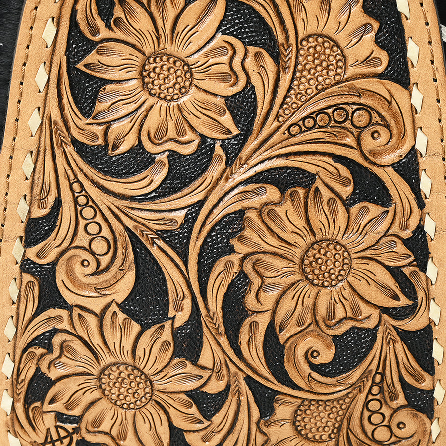 American Darling Sling Hand Tooled Hair-On Genuine Leather Western Women Bag |Sling | for