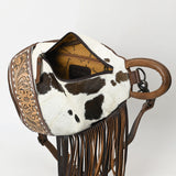 American Darling Sling Hand Tooled Hair-onGenuine Leather women bag western handbag purse