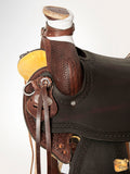 Western Horse Saddle American Leather Wade Ranch Roping Brown Hilason