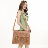 American Darling ADBG1417 Tote Hand Tooled Genuine Leather women bag western handbag purse