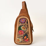 American Darling Sling Hand Tooled Genuine Leather women bag western handbag purse