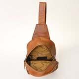 American Darling Sling Hand Tooled Genuine Leather women bag western handbag purse