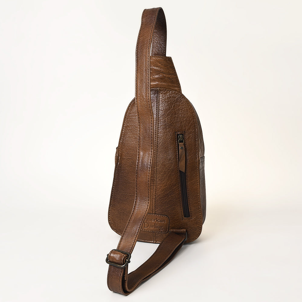 American Darling Sling Hand Tooled Genuine Leather women bag western handbag purse