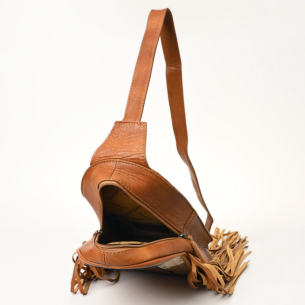 American Darling Sling Hand Tooled Genuine Leather women bag western handbag purse