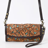 American Darling Wallet Hand Tooled Genuine Leather Wallet Bag| Western handbag | purse crossbody bag