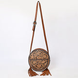 American Darling Canteen Beautifully Hand Tooled Genuine Leather women bag western handbag purse
