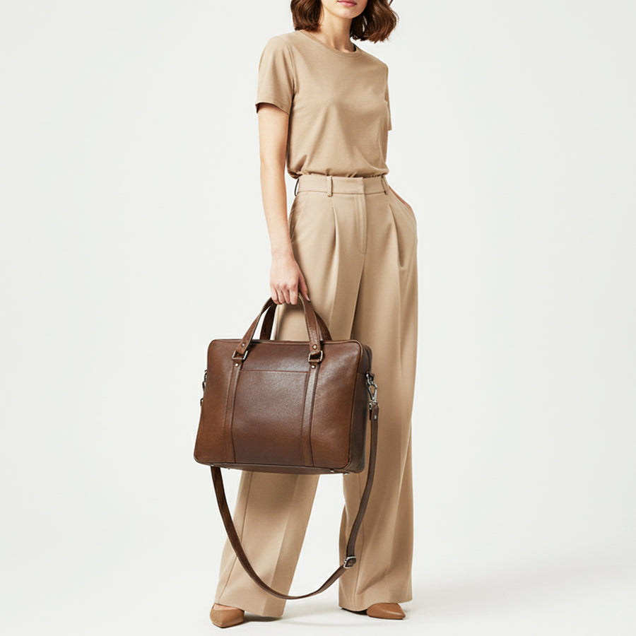 American Darling Briefcase Western Genuine Leather Handcrafted Messenger Laptop Bag with Detachable Shoulder Strap