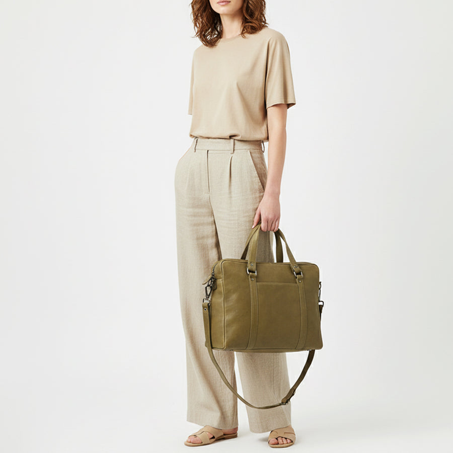 American Darling Briefcase Western Genuine Leather Handcrafted Messenger Laptop Bag with Detachable Shoulder Strap