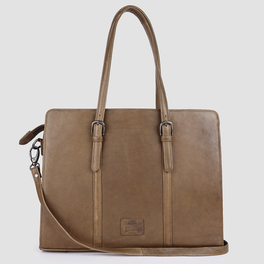 American Darling Tote Bag Western Genuine Leather Handcrafted Shoulder Purse with Adjustable Handles and YKK Zipper