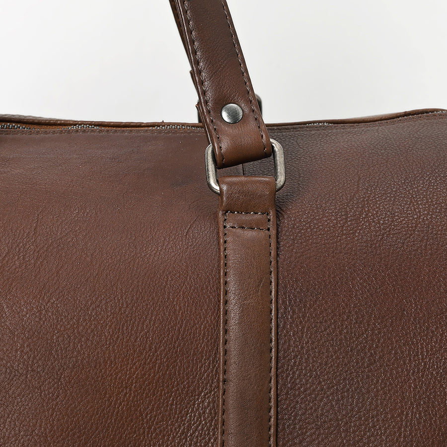 American Darling Duffel Western Genuine Leather Handcrafted Weekender Travel Bag with Detachable Shoulder Strap