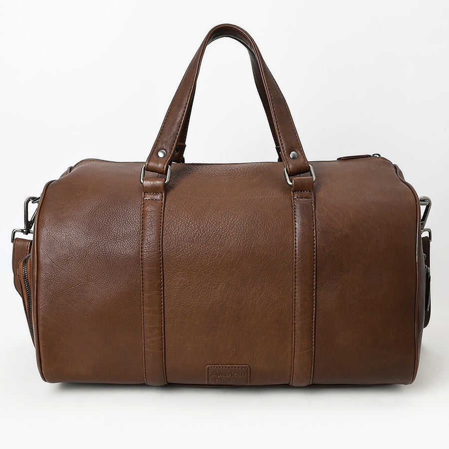 American Darling Duffel Western Genuine Leather Handcrafted Weekender Travel Bag with Detachable Shoulder Strap