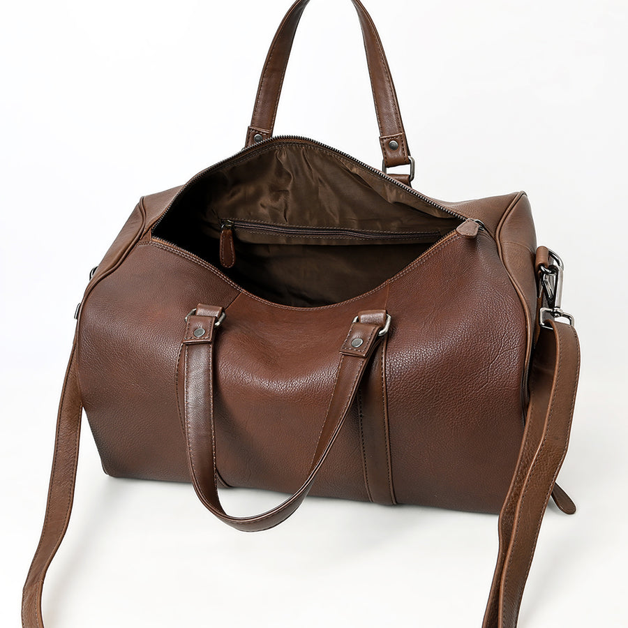 American Darling Duffel Western Genuine Leather Handcrafted Weekender Travel Bag with Detachable Shoulder Strap