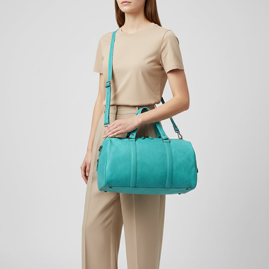 American Darling Duffel Western Genuine Leather Handcrafted Weekender Travel Bag with Detachable Shoulder Strap