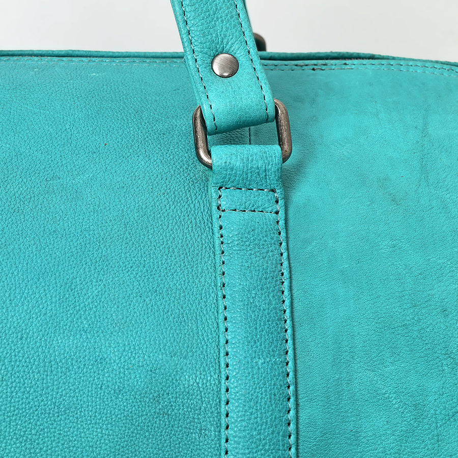 American Darling Duffel Western Genuine Leather Handcrafted Weekender Travel Bag with Detachable Shoulder Strap