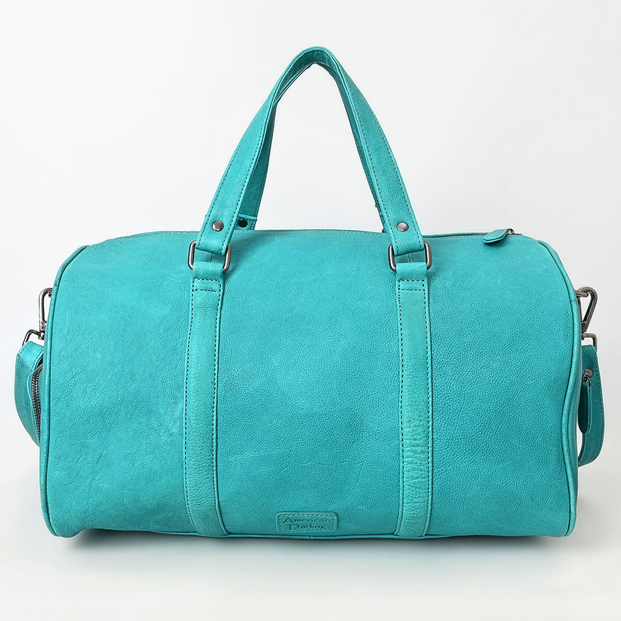 American Darling Duffel Western Genuine Leather Handcrafted Weekender Travel Bag with Detachable Shoulder Strap