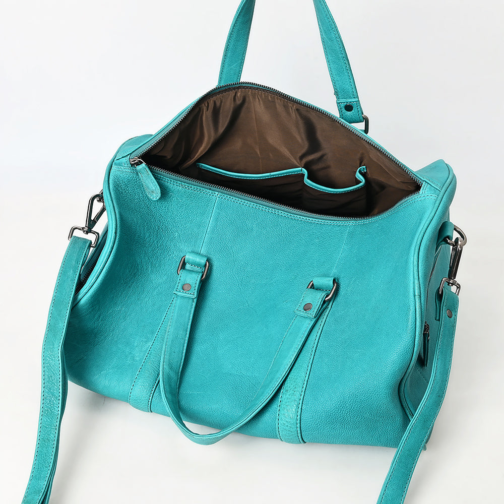 American Darling Duffel Full Grain Genuine Leather Western Women Bag | Handbag Duffle Weekend Travel Bags for