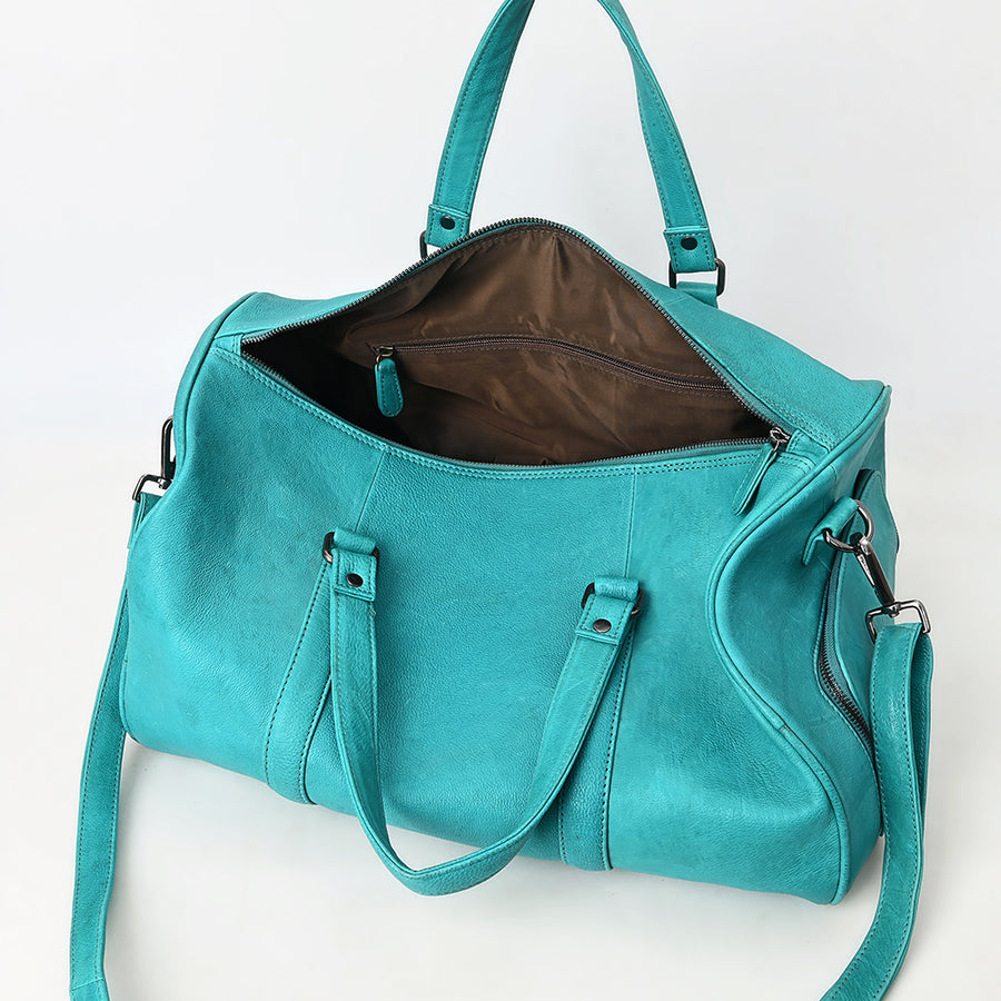 American Darling Duffel Western Genuine Leather Handcrafted Weekender Travel Bag with Detachable Shoulder Strap