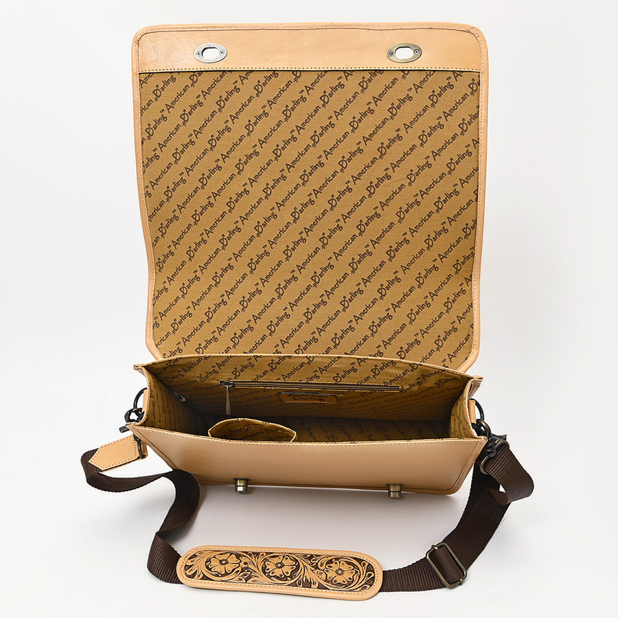 American Darling Messenger I Hand Tooled Genuine Leather Women Bag Western Handbag Purse