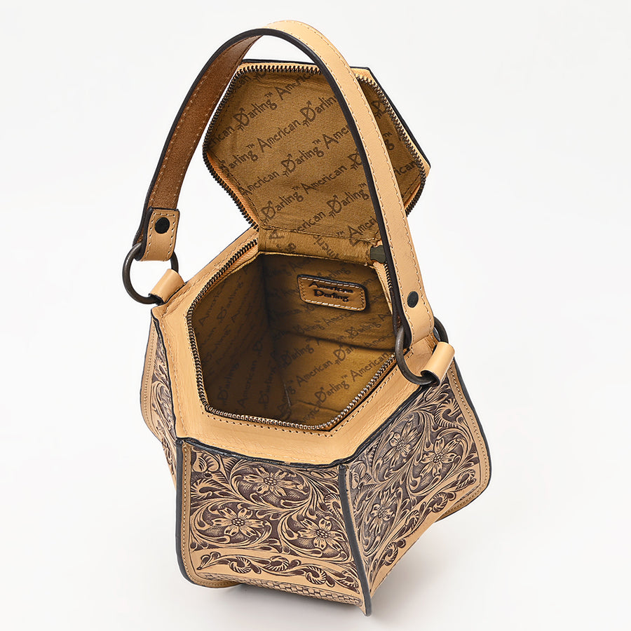 American Darling Tote Hand Tooled Genuine Leather Women Bag Western Handbag Purse | Travel Bags