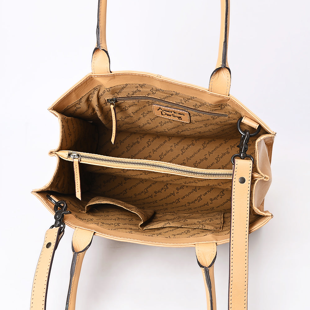 American Darling Tote Hand Tooled Genuine Leather Western Women Bag Handbag Purse | Travel Bags College Casual