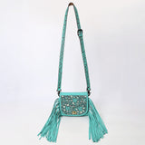 American Darling Small Crossbody Beautifully Hand Tooled Genuine Leather Women Bag Western Handbag Purse |